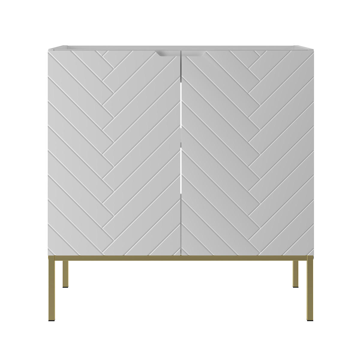 WASCHTISCHUNTERSCHRANK 80cm Daria Weiß - Weiß, Holzwerkstoff (80/82/45.8cm) - Petits-meubles