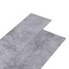 VINYLBODEN PVC-Dielen selbstklebend Zementgrau 5,02m² - Grau, Kunststoff (91.5/15.2/1.3cm) - DELUKE