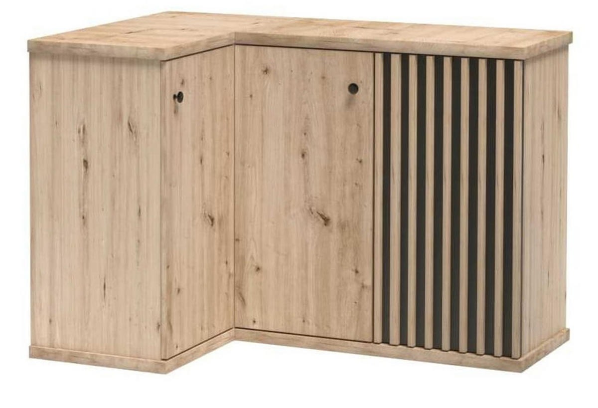 ECKE Kommode CALI C-12 - Eiche Artisan, Holzwerkstoff (123/85/82cm) - Meblini