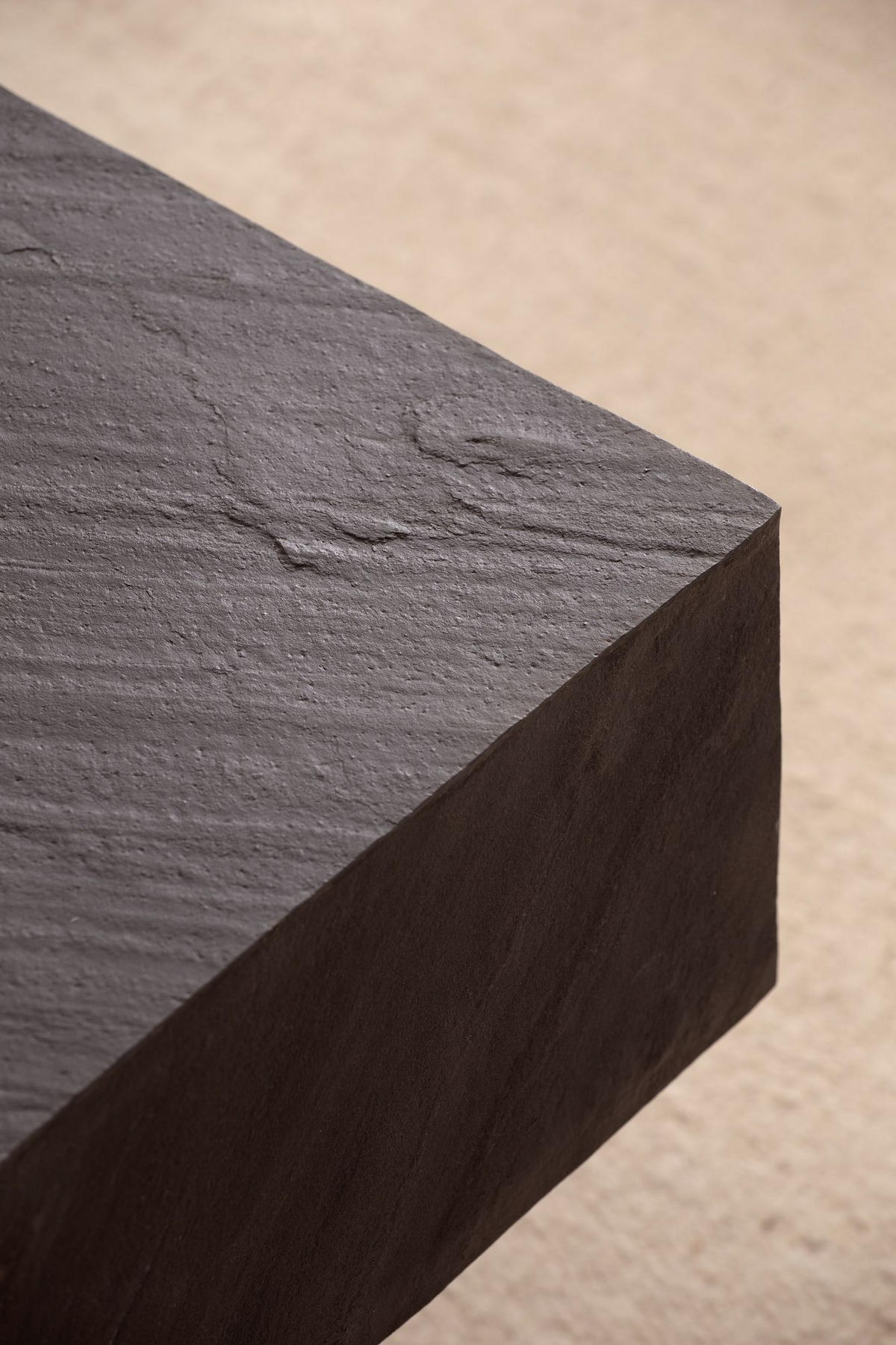 COUCHTISCH Quadratisch Anthrazit Steinoptik Metall 64x64x35 cm Modern Massiv - Schwarz/Grau, Holz/Metall (64/64/35cm) - KADIMA DESIGN