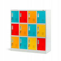 SCHLIESSFACHSCHRANK OLA - Blau/Gelb, Metall (109/120/45cm) - Jan Nowak