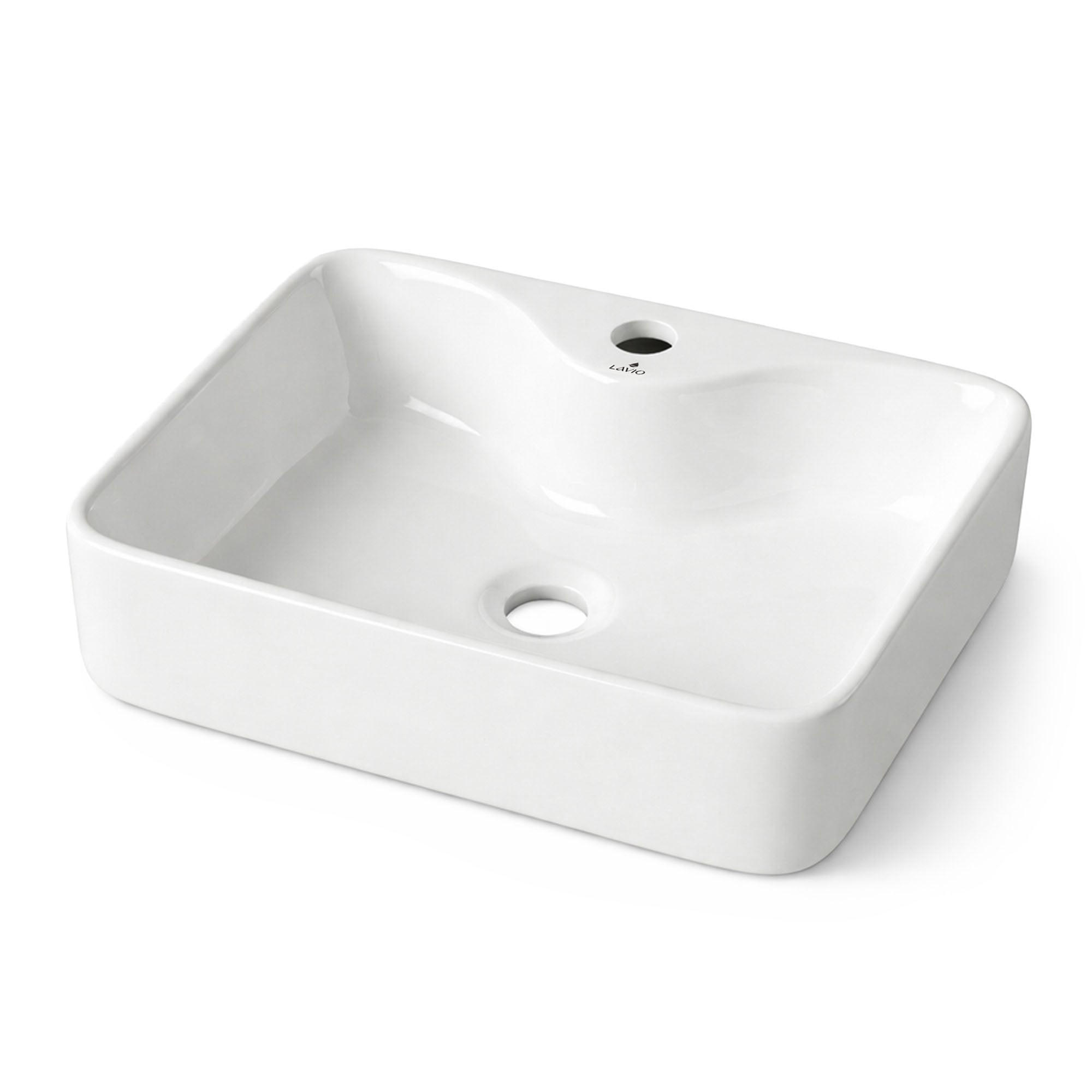 AUFSATZWASCHBECKEN AURA 47 cm Weiß - Weiß, Keramik (47/14/37.5cm) - Akord