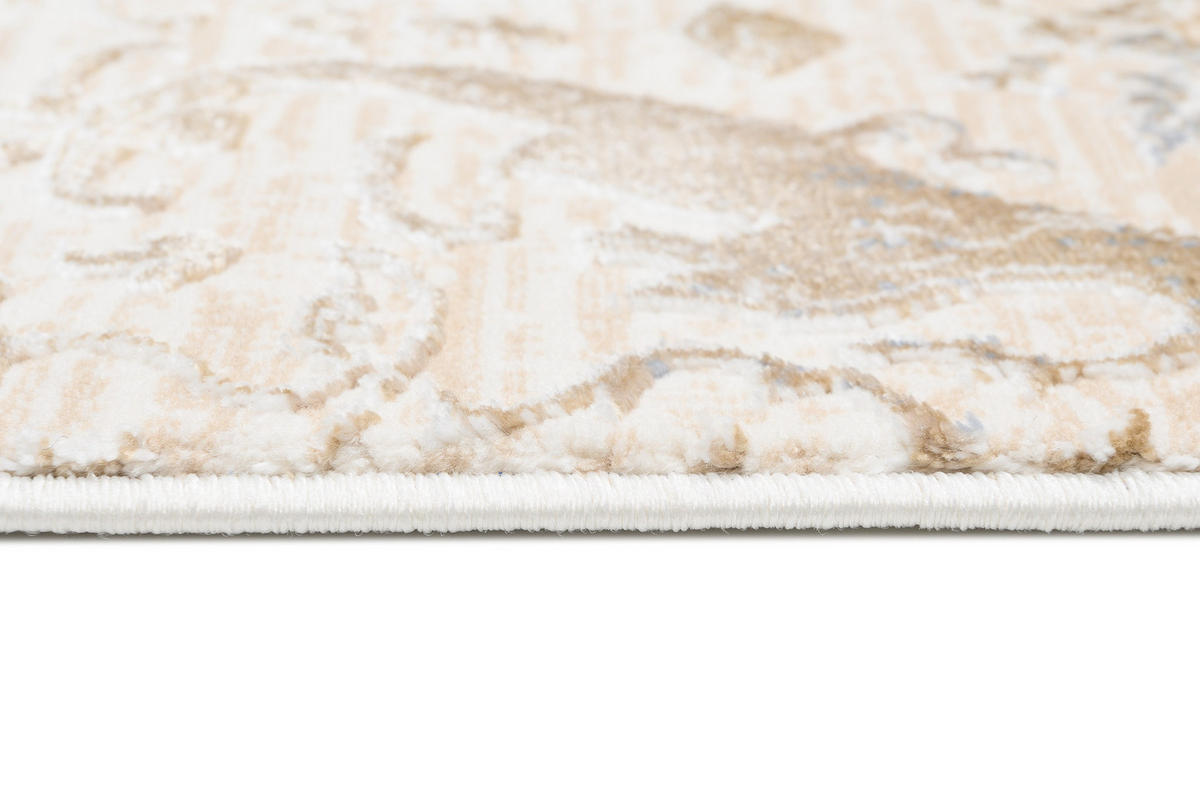 TEPPICH HERA Creme Blau 160/230 cm - Blau/Creme, Textil (160/230cm) - Tapiso