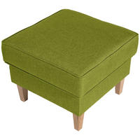 HOCKER Karlen Bezug Flachgewebe Buche natur / apfel - Buchefarben/Grün, Kunststoff (53/45/53cm) - 58aufmkessel