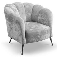 POLSTERSESSEL Adria mit Metallfüßen - Schwarz/Grau, Holzwerkstoff/Textil (87/78/83cm) - Ravio