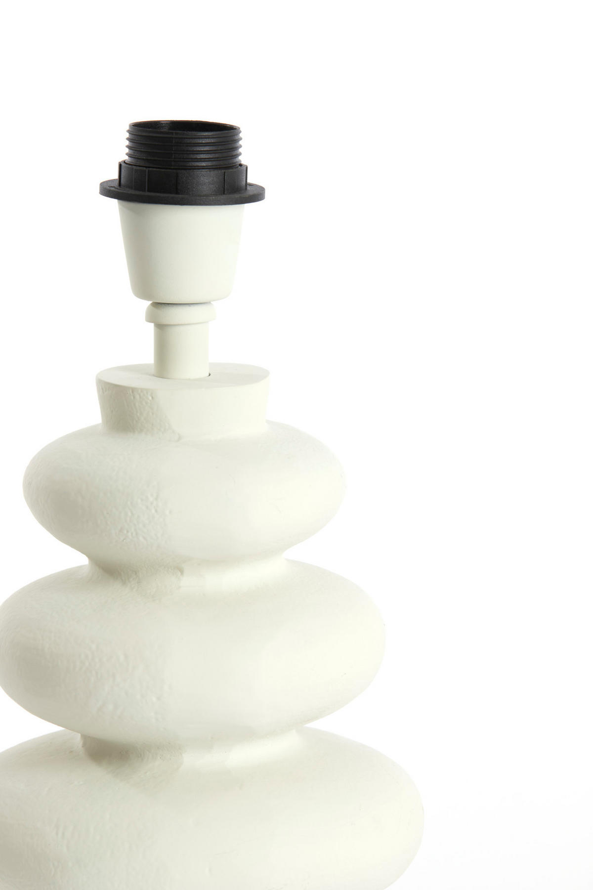 LAMPENFUSS Olona Weiß Ø16/27 cm - Weiß, Metall (16/16/27cm) - Light & Living