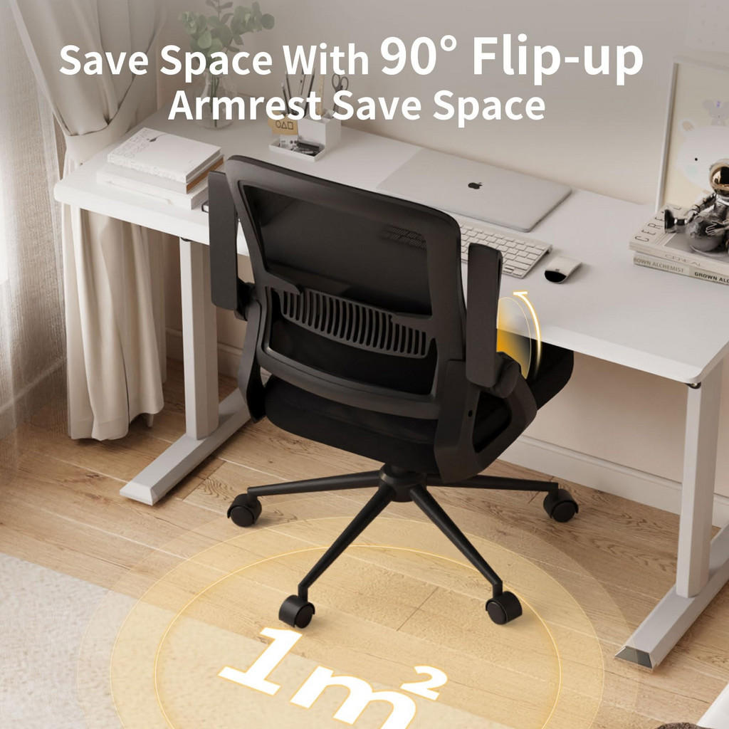 Thumbnail - Rattantree Computerstuhl, Schwarz, Metall, 60x100x60 cm, Arbeitszimmer, Bürostühle, Drehstühle