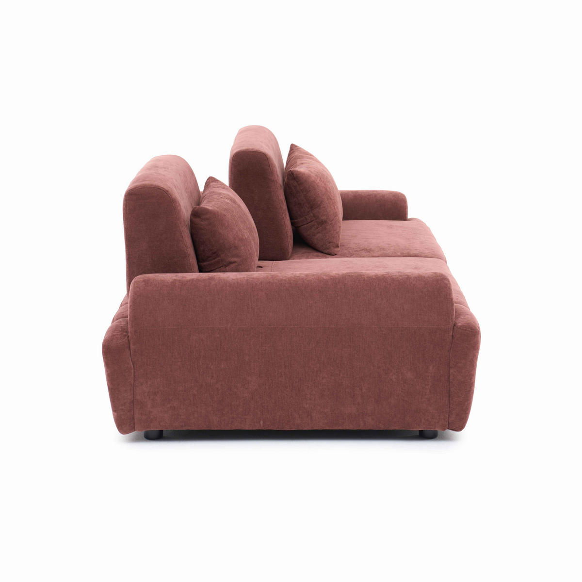 SOFA 2-Sitzer, Rot - Rot, Textil (218/82/109cm) - Oviala