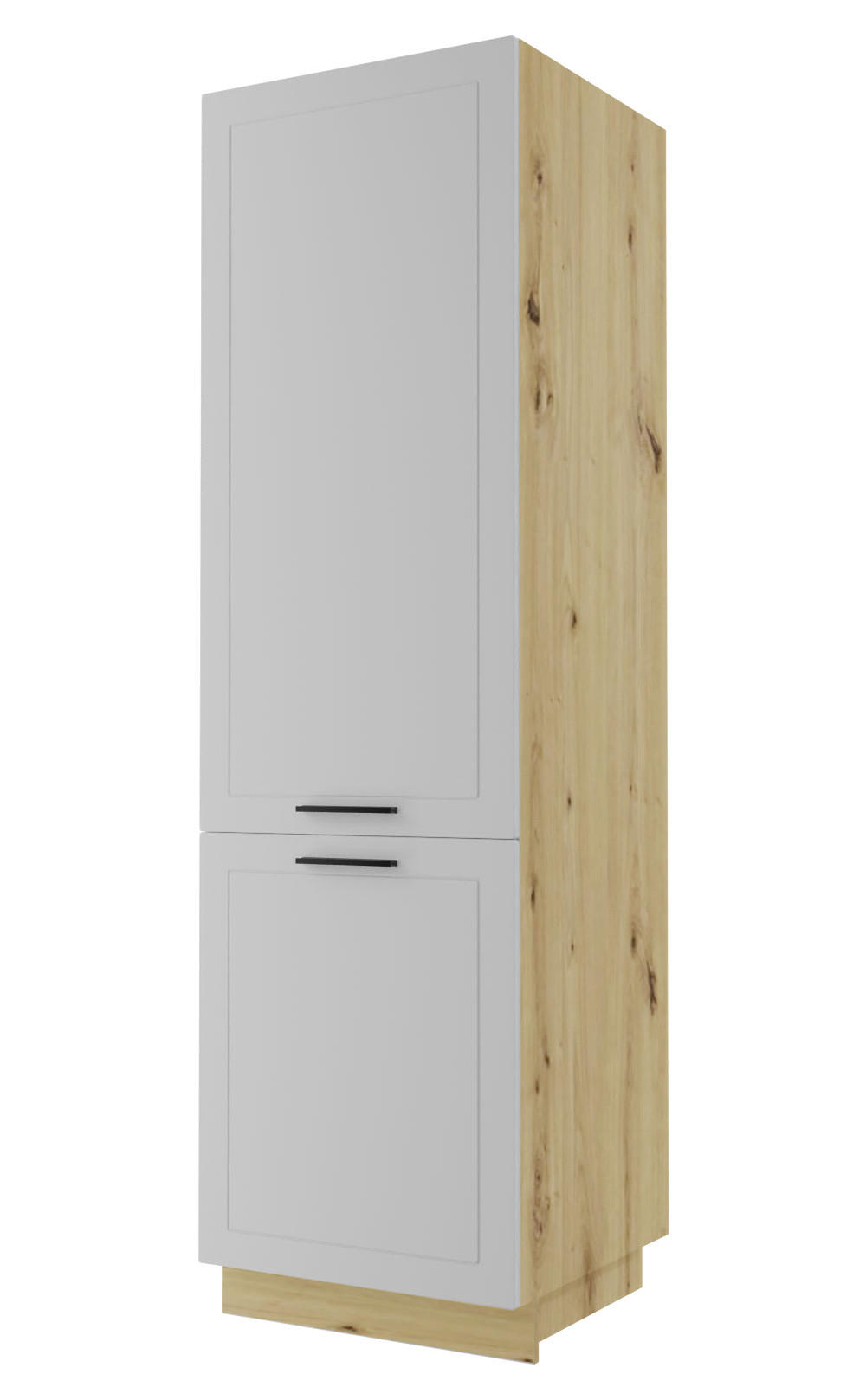 GESCHIRRSCHRANK Kvantum D14/DP/60/207 Weiß Matt / Eiche Artisan Matt 60 / 59 / 207cm - Eiche Artisan/Weiß, Holz/Holzwerkstoff (60/207/59cm) - Feldmann-Wohnen