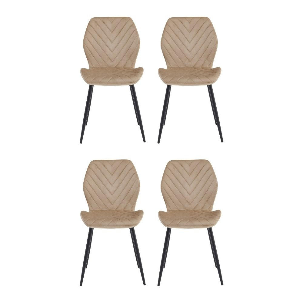 AN Furniture Store Stühle Beige 48x86x41 cm