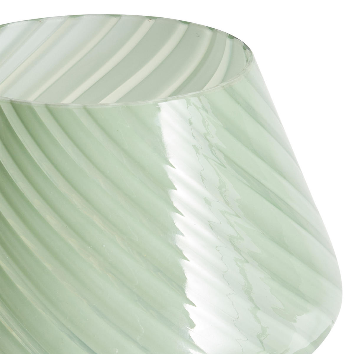 TISCHLEUCHTE Grün Lobo - Grün, Glas (14/14/18cm) - Beliani