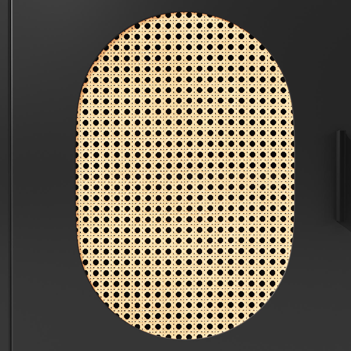 GESCHIRRSCHRANK aus MDF 145x39x171 cm in Schwarz mit LED-Lichtleiste - Schwarz, Holzwerkstoff (145/171/39cm) - Modfu