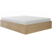 BETT Sara mit Bettkasten und Taschenfedernmatratze 26 cm, 180x200, Cremona Eiche - Eichefarben, Holzwerkstoff (180/200cm) - Beautysofa