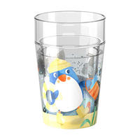 GLITZERBECHER Pinguin, 150 ml - Multicolor, Kunststoff (9.3/8.5/14.7cm) - Haba