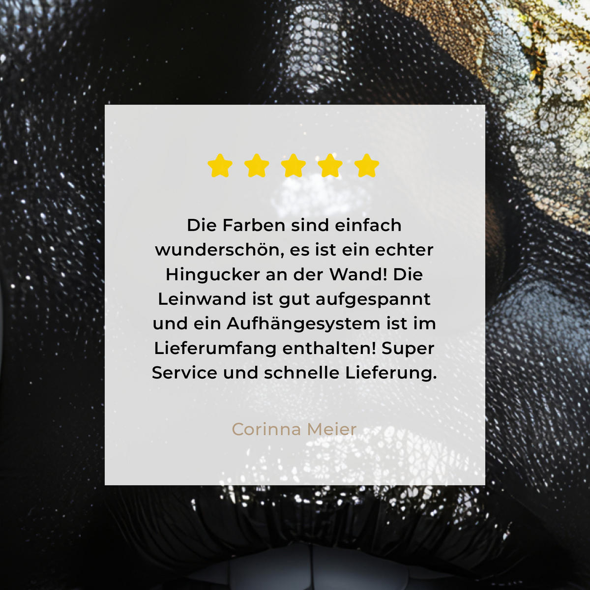 LEINWANDBILD Frau - Gold - Porträt - Schwarz-Weiß - Luxus 50x50 cm - Hellblau, Textil (50/50cm) - MuchoWow