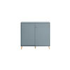 AKTENSCHRANK Jaguar Large 92,6x100x41 cm 2 Fächern & 2 abschließbare Schiebetüren Blau - Blau, Holz (100/92.6/41cm) - PROREGAL