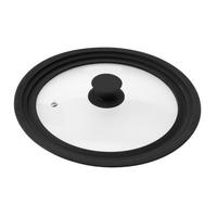 UNIVERSAL-GLASDECKEL, schwarz - Schwarz, Glas (28/28/5.5cm) - bremermann