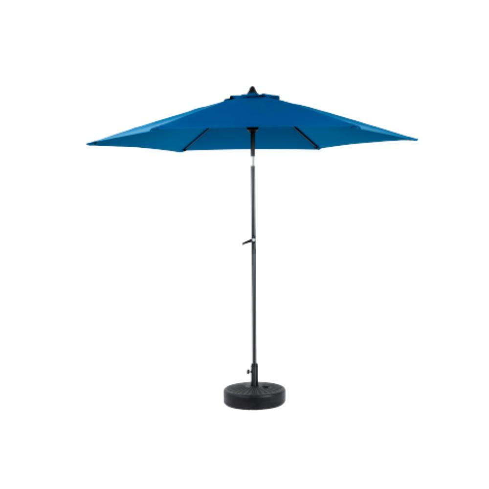 SONNENSCHIRM 264x264cm,Aluminium,Sonnenschutz,Blau - Blau, Metall (264/264cm) - LVHOM