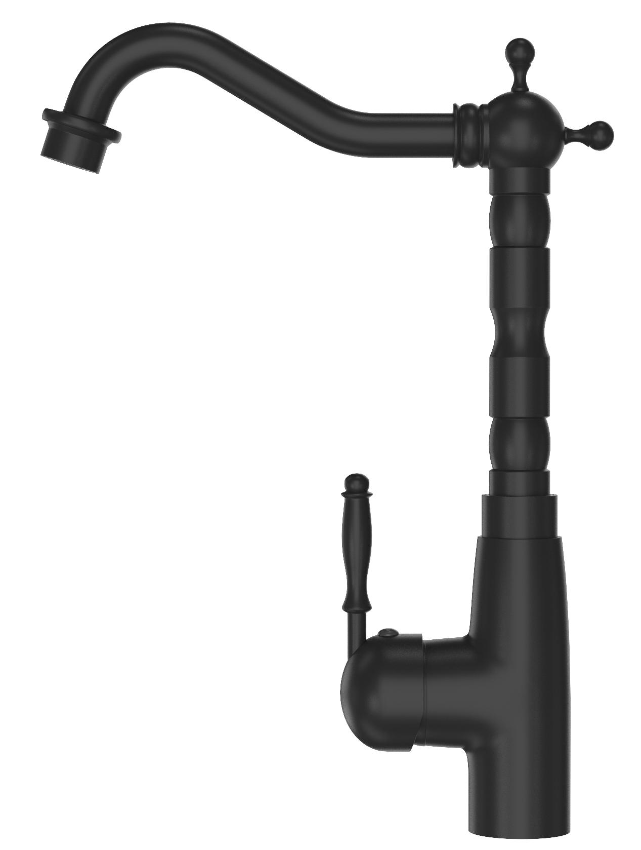 KÜCHENARMATUR Retro - Schwarz, Metall (35/30/3cm) - Granitan