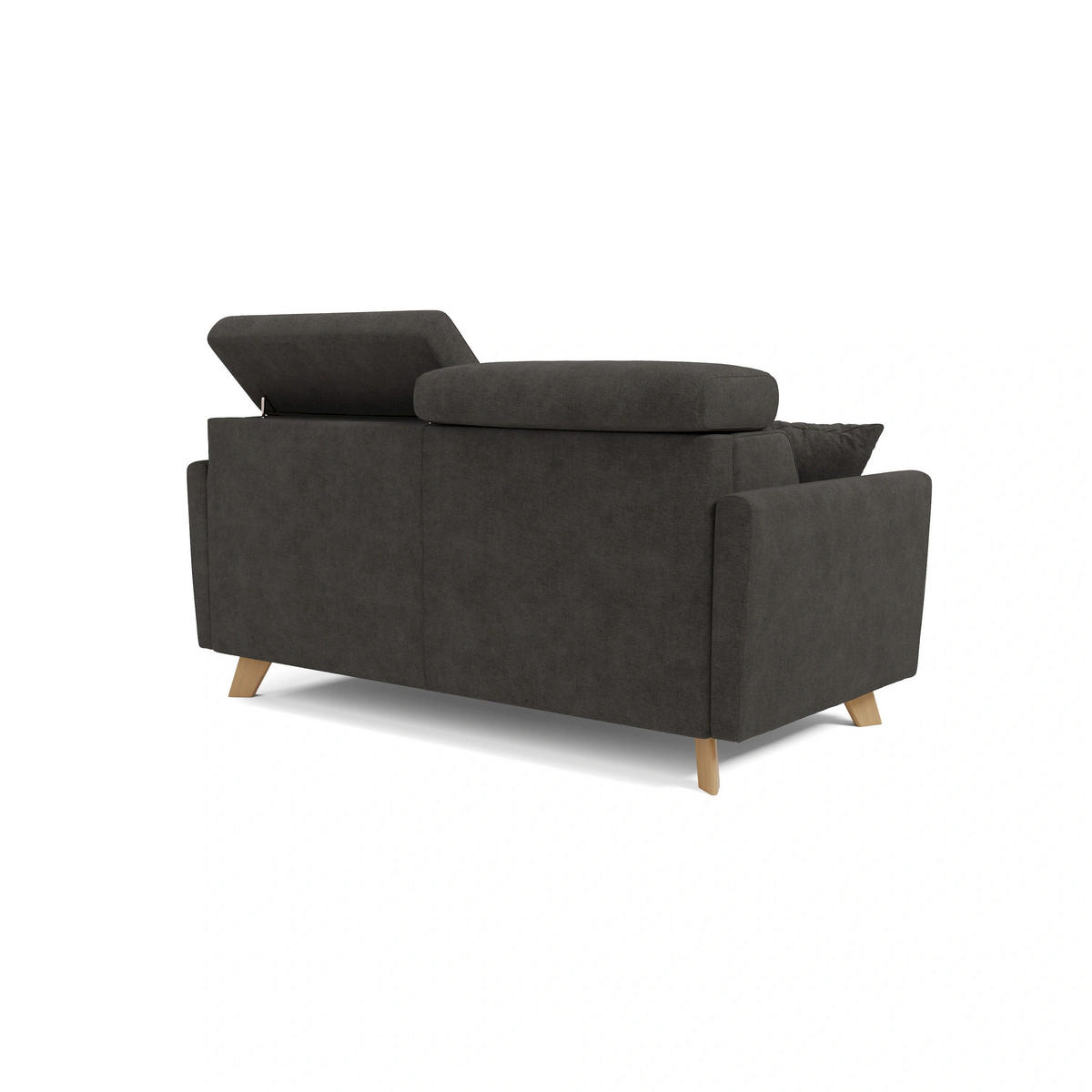 SCHLAFSOFA Francy - Anthrazit, Metall (200/92/97cm) - Divani.store