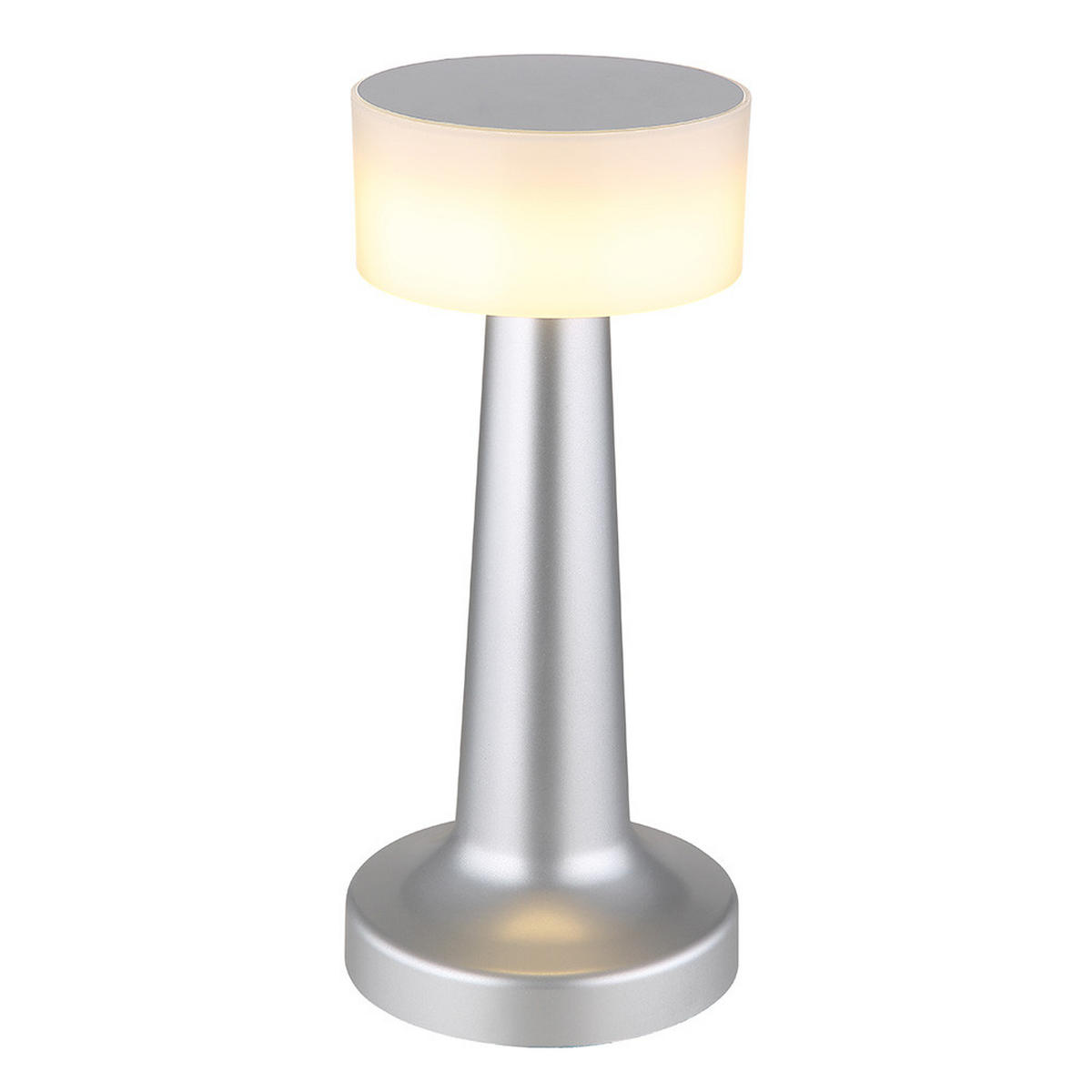 LED TISCHLEUCHTE Angelika Messing - Silberfarben, Kunststoff (9.5/9.5/21.5cm) - Globo Lighting