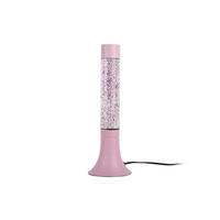 TISCHLAMPE Astro Glitter 13/13/37 cm - Pink, Glas (13/13/37cm) - Leitmotiv