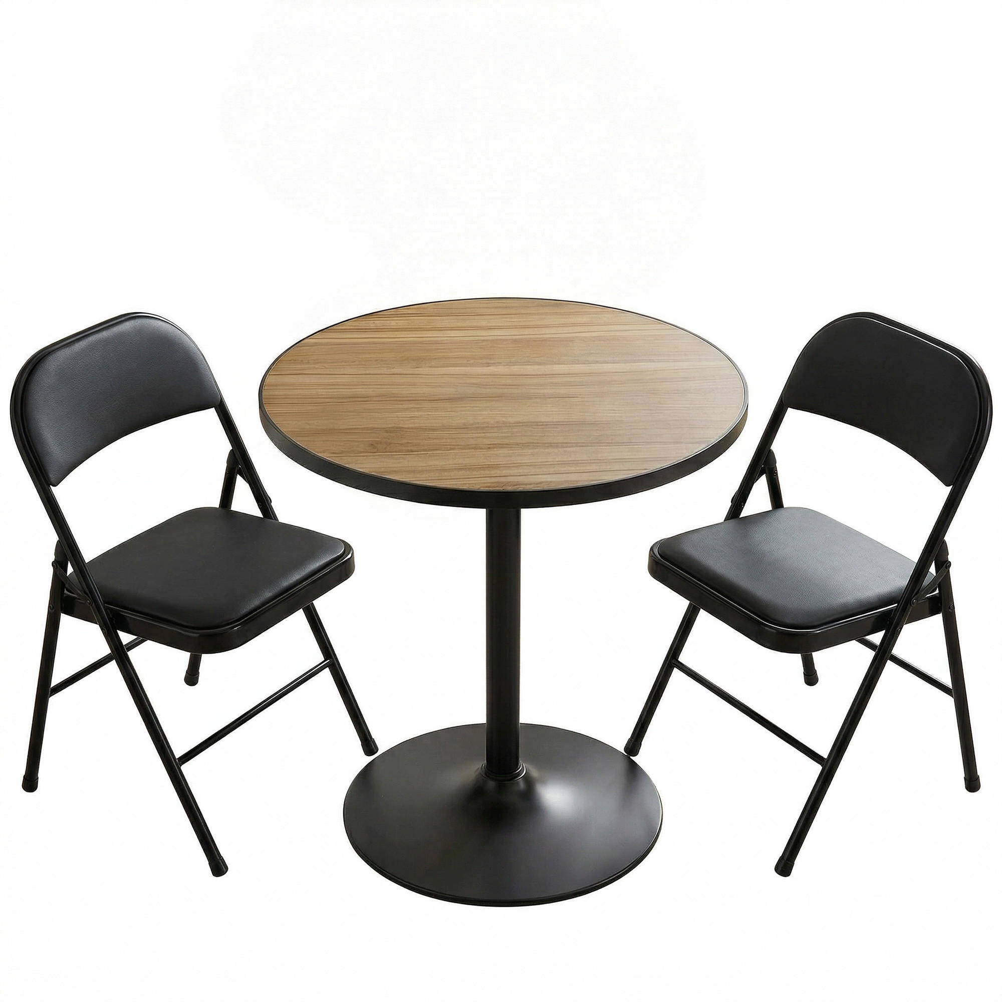 Homcom Essgruppe Schwarz 70x76x70 cm