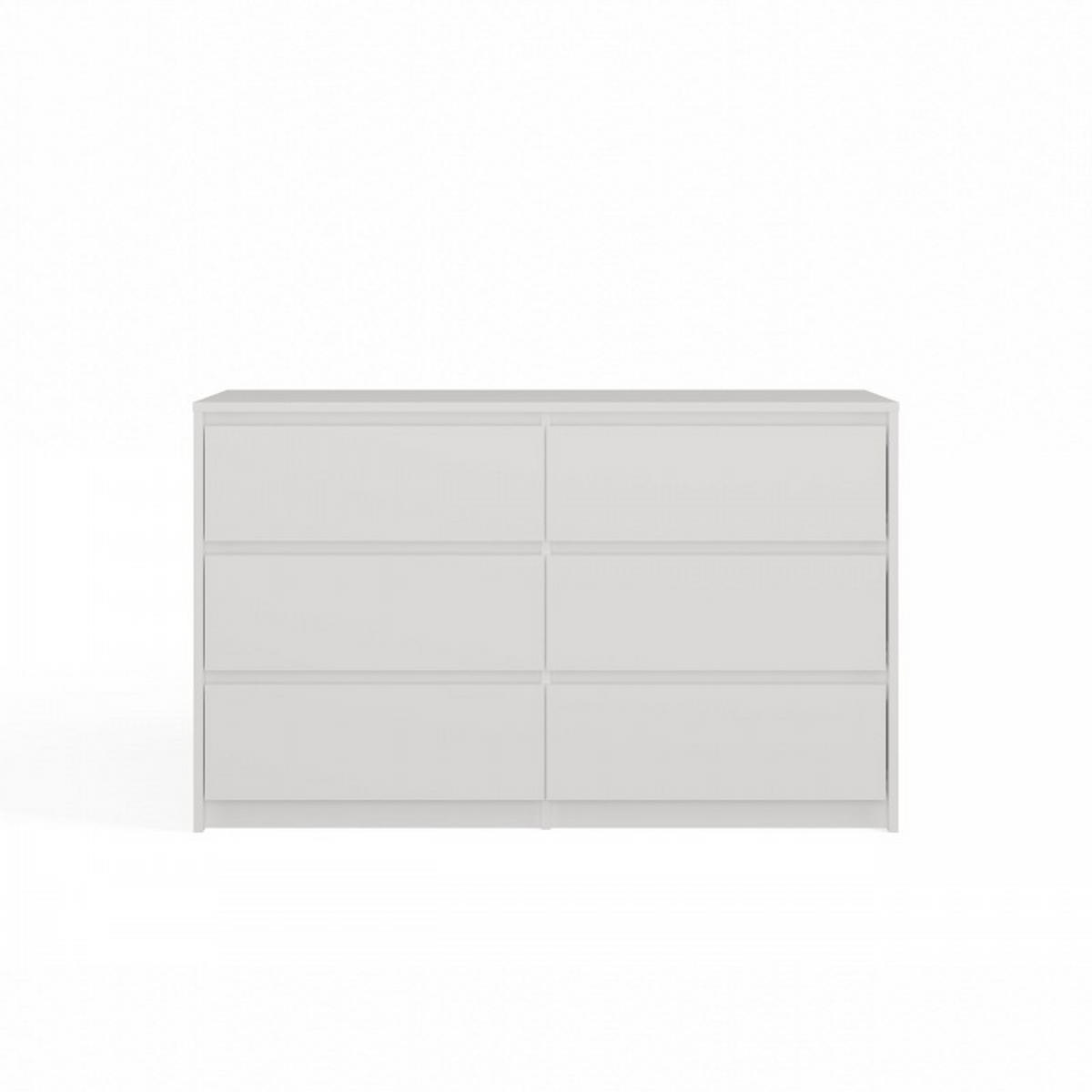 KOMMODE Weiß 120/73,5/40 - Weiß, Holzwerkstoff (120/74/40cm) - RAUMHIRSCH FURNITURE