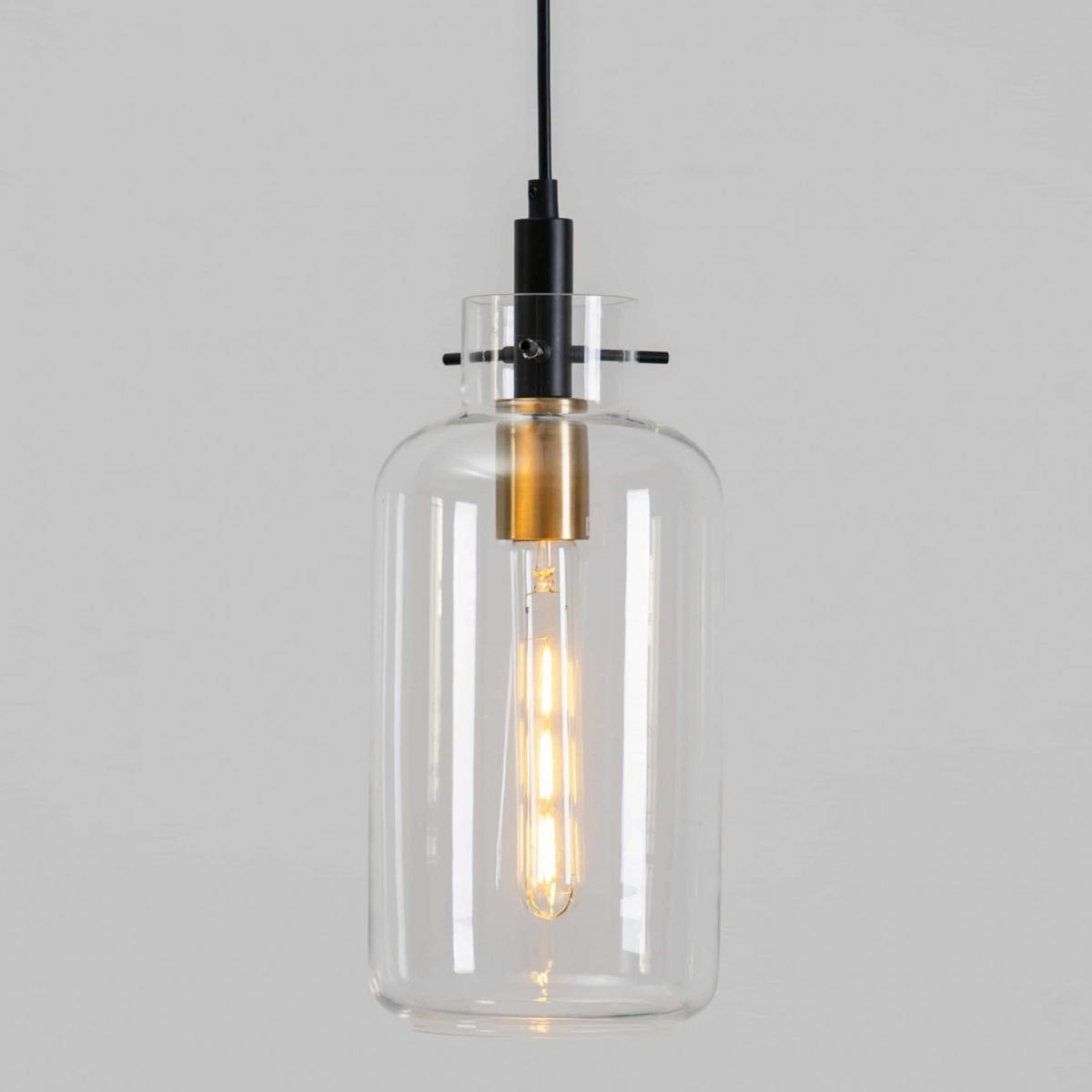 HÄNGELEUCHTE Moses, Transparant, 32cm - Transparent, Glas (15/15/32cm) - KOSILUM