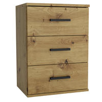 NACHTTISCH NOCTA 48/65,5/35 cm Eiche Artisan - Eiche Artisan, Holzwerkstoff (48/65.5/35cm) - MASSENO