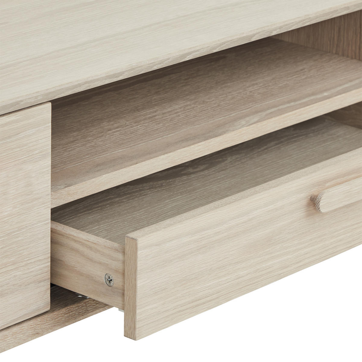 TV-ELEMENT Eiche massiv - Eiche Bianco, Holz/Holzwerkstoff (160/50/42cm) - Furnhouse