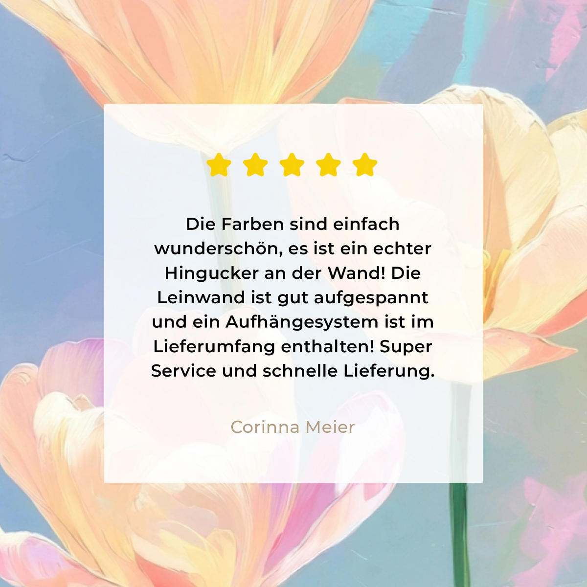 LEINWANDBILD Tulpen - Rosa Akzente - Blau Groß 140x90 cm - Pastellblau, Textil (140/90cm) - MuchoWow