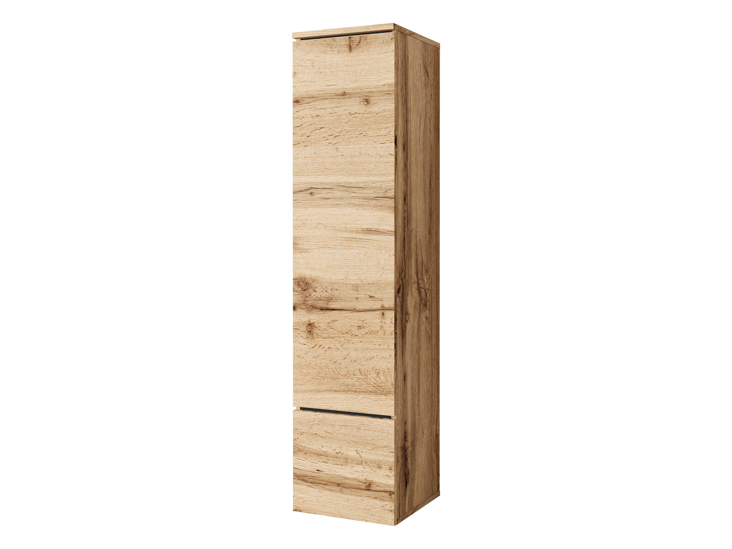Mirjan24 Hängevitrine Eiche Wotan 30x130x33 cm