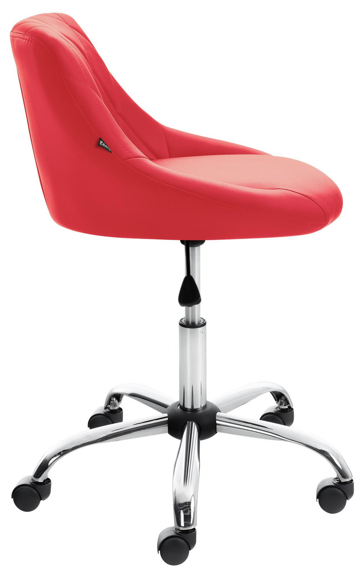 ARBEITSHOCKER Lazius Kunstleder rot - Rot, Metall (47/82/49cm) - TPFLiving