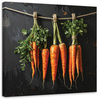 LEINWANDBILD Essen & Trinken 50x50cm - Orange, Textil (50/50cm) - Feeby