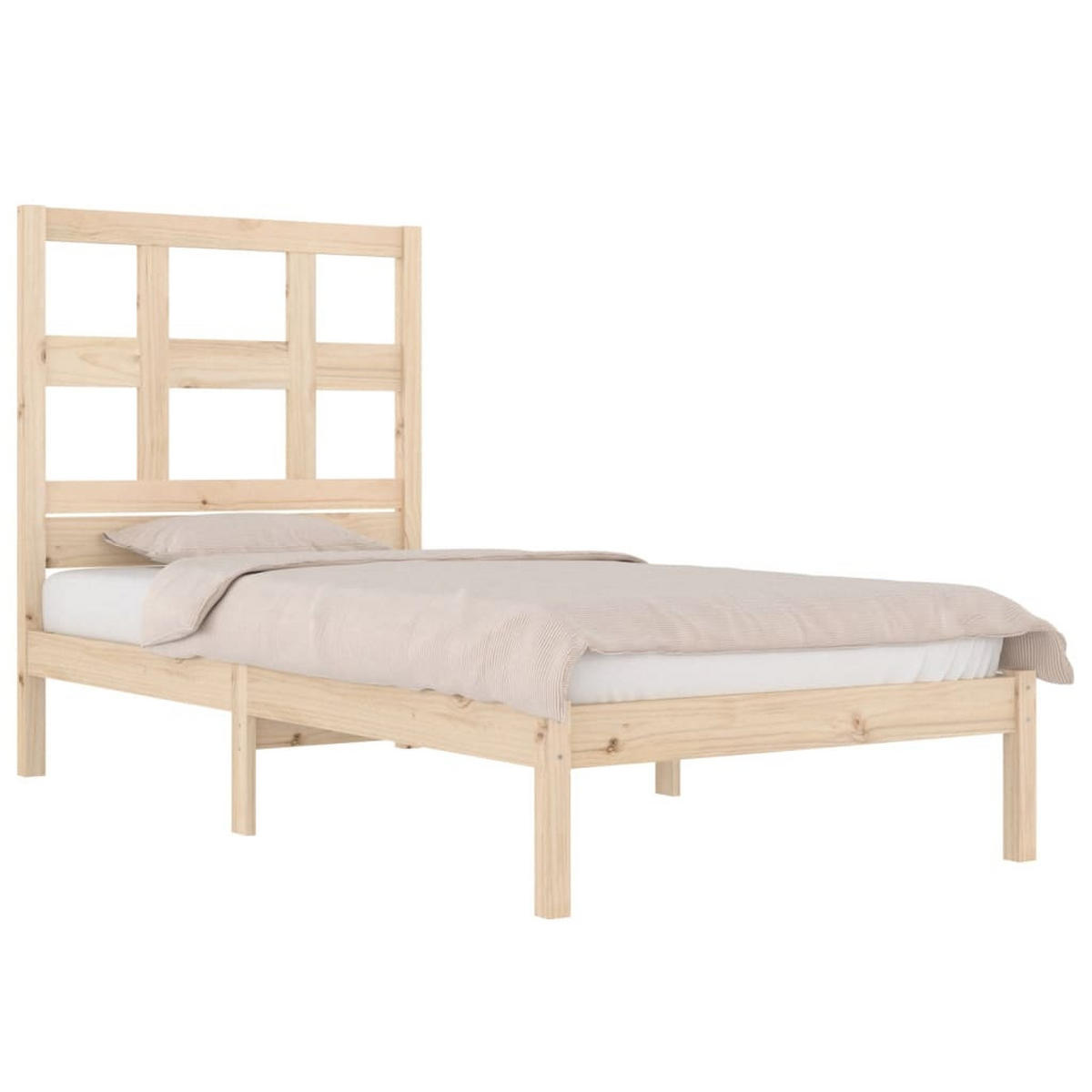 BETT Nebel 95.5/195.5 cm - Braun, Holz (90/190cm) - Nettlife