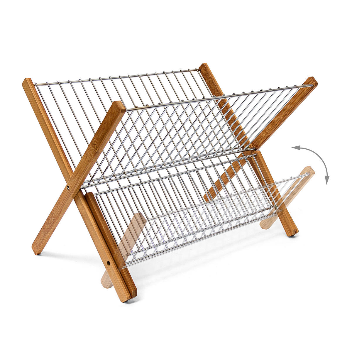 ABTROPFGESTELL - Multicolor, Holz/Metall (39/27/29cm) - Relaxdays