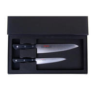 MESSERSET Silber 30/10/30 cm 1401104BBOMC - Silberfarben, Holz - Masahiro 