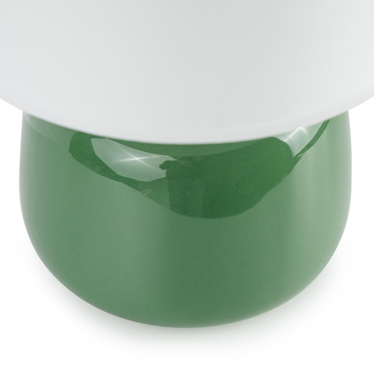 TISCHLAMPE STIVUS, Grün, Weiß - Grün, Keramik/Textil (22/22/31.5cm) - KONSIMO®