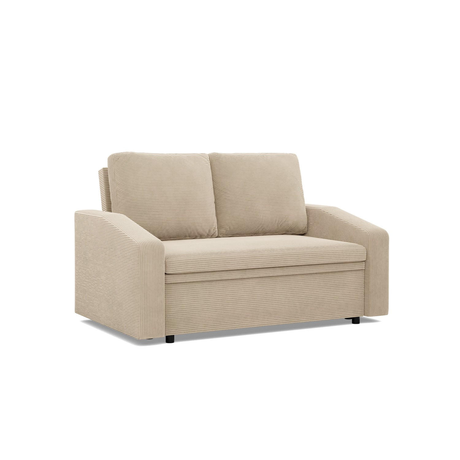 SOFA 2-SITZER MIT SCHLAFFUNKTION NEO, Cord - Beige - Beige, Textil (148/90/87cm)