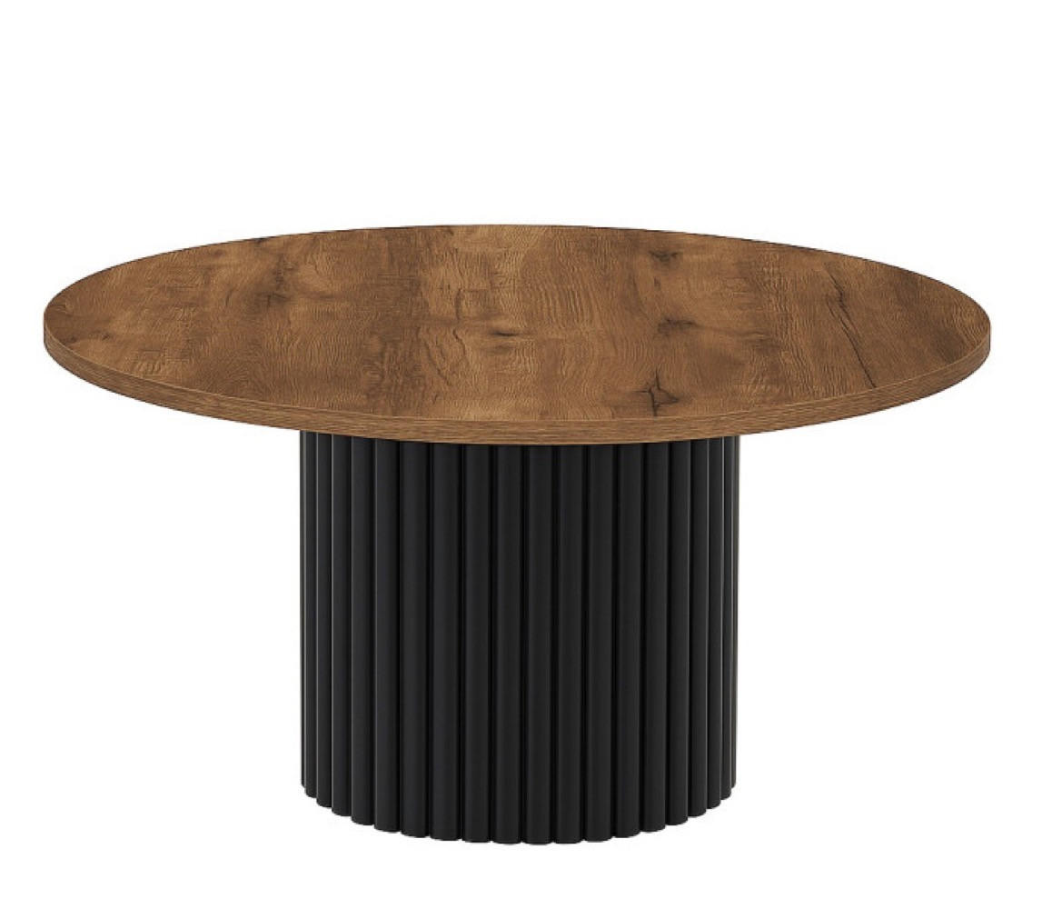 TISCH Dunkel Lefkas Eiche Riko Rund 58 cm - Braun, Holzwerkstoff (58/58/42cm) - Sepro Meble