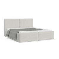 POLSTERBETT BEN 140/200 in Boucle Weiß - Weiß, Holz/Holzwerkstoff (140/200cm) - Deine Möbel 24