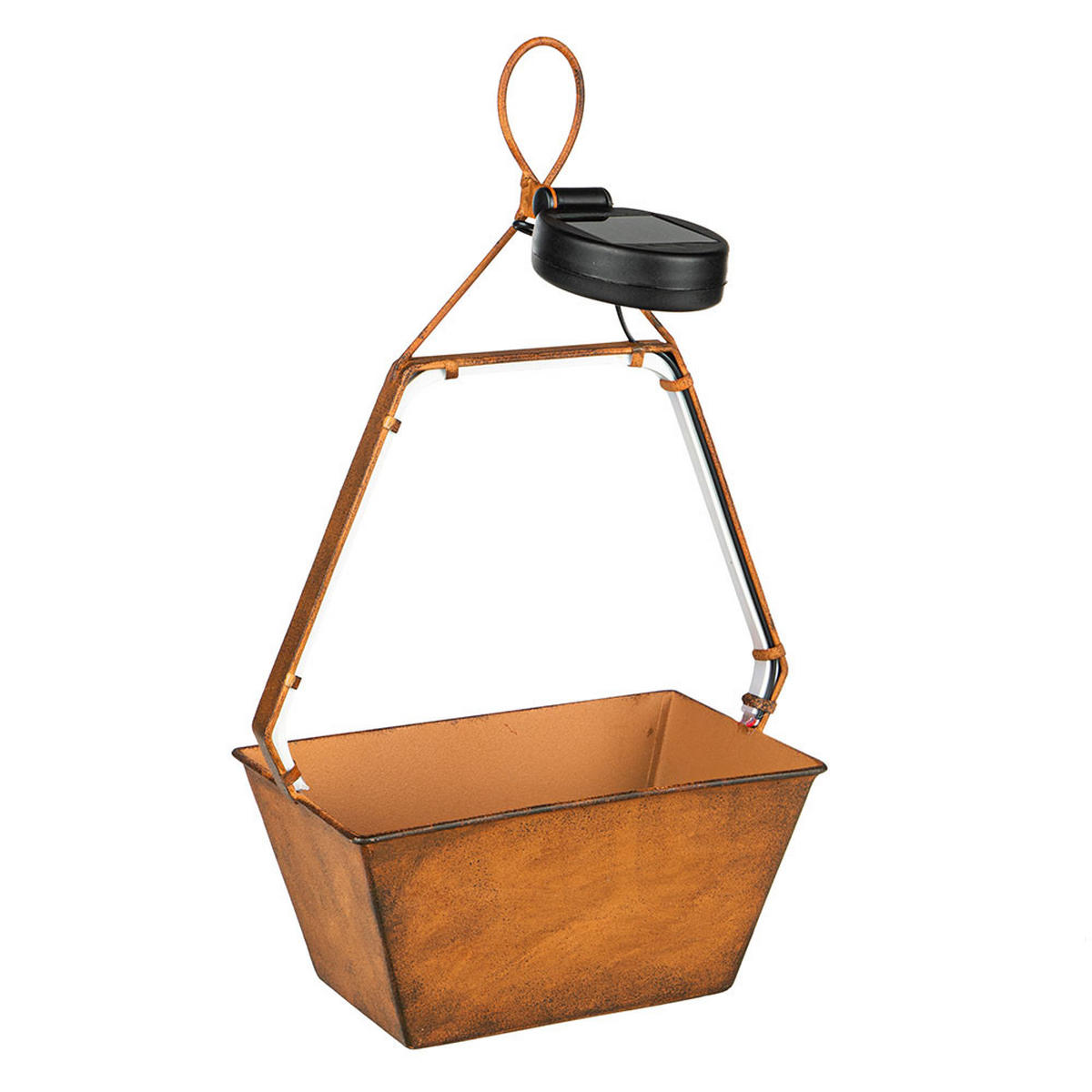 LED AUSSENLEUCHTE Metall Rostfarben Braun - Braun, Metall (20/11/34.5cm)