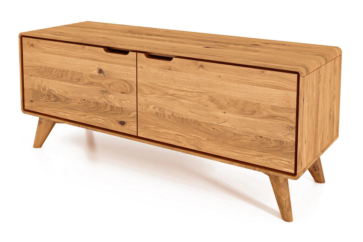 GREG HIFI-SCHRANK Wildeiche - Wildeiche, Holz (120/48/40cm) - byoak