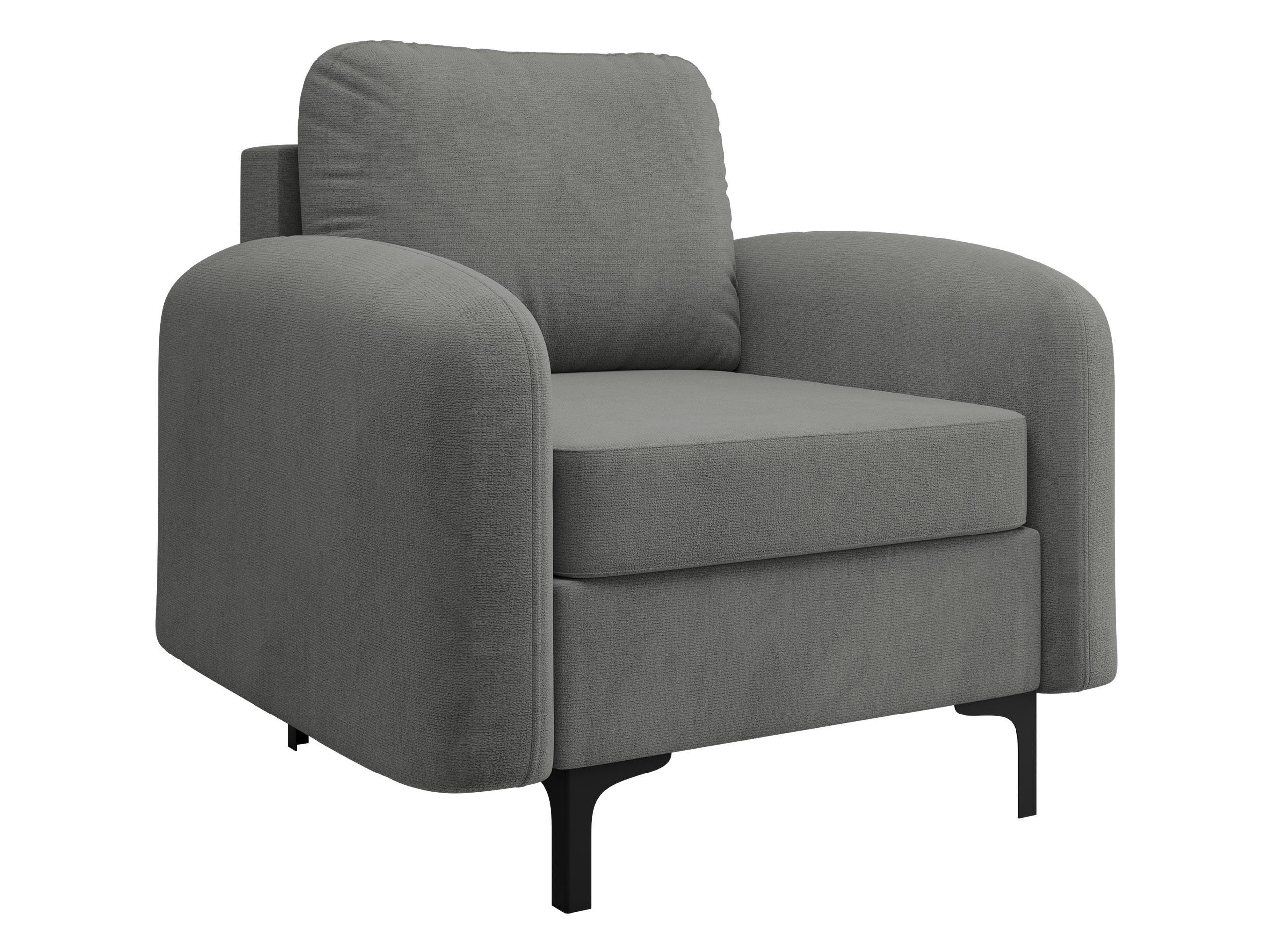 SESSEL Venice - Schwarz/Grau, Holz/Textil (94/96/92cm) - MIRJAN24