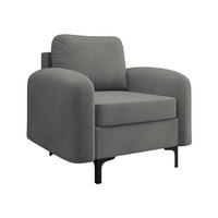 SESSEL Venice - Schwarz/Grau, Holz/Textil (94/96/92cm) - MIRJAN24