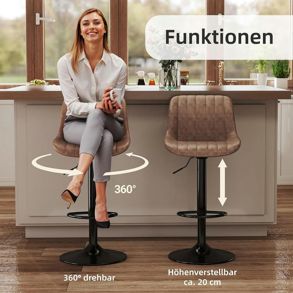 BARHOCKER 1er Set Braun - Braun, Kunststoff (46/109/37cm)