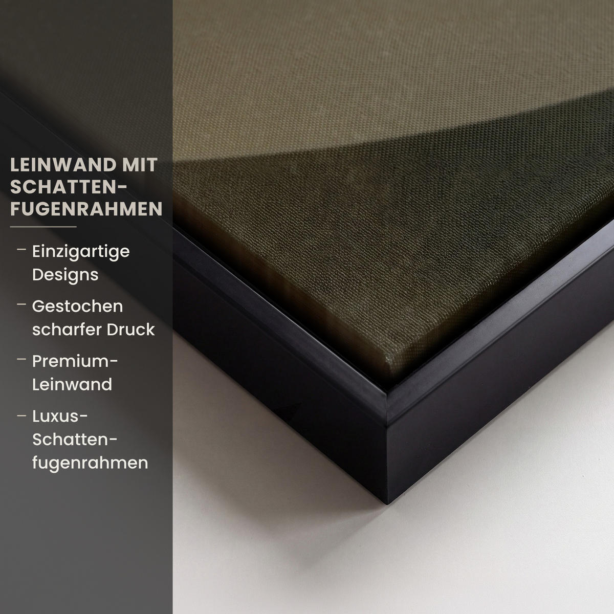 LEINWAND Bilder mit Rahmen - Formen - Rund - Blätter - Beige - 100x150 - Rostfarben, Textil (100/150cm) - MuchoWow