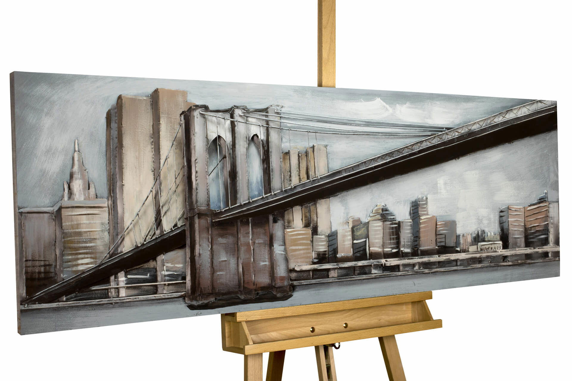 KUNSTLOFT KOVOVÝ OBRAZ MOSTNÍ SPOJENÍ, 144/44 CM