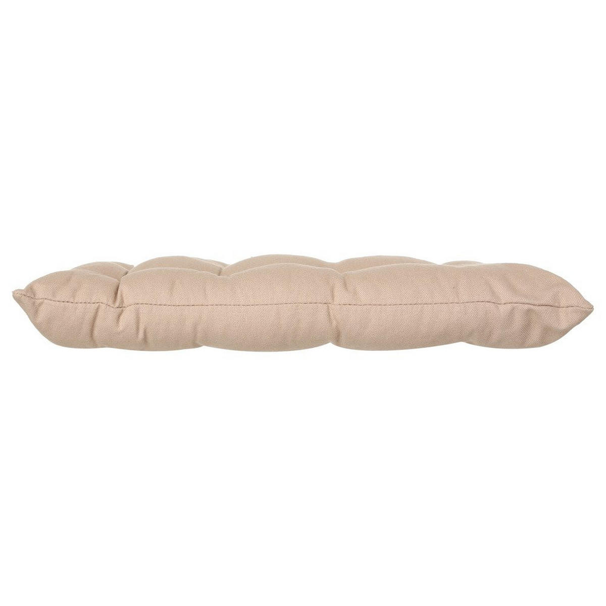 STUHLKISSEN Ziersteppung eckig beige - Beige, Naturmaterialien (5.5cm) - Atmosphera Createur d´interieur